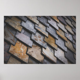 Poster briques Brown et grises
