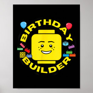 Poster Briques de construction Figurine de blocs de const