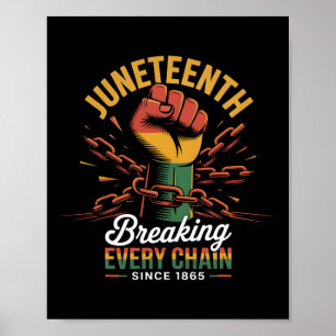 Poster Brise chaque chaîne depuis 1865 Juneteenth Femmes