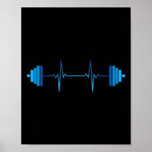 Poster Brise-coeur pour poids - Bodybuilding
