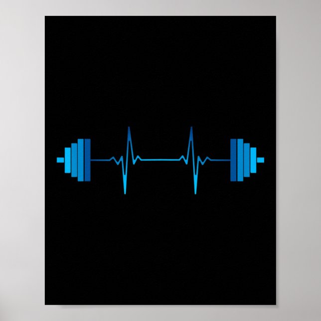 Poster Brise-coeur pour poids - Bodybuilding (Devant)