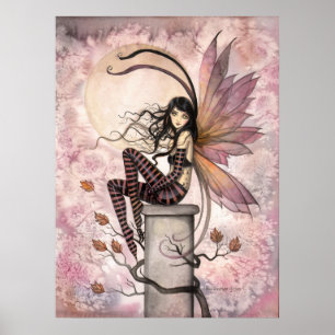 Poster Brises d'Automne Fantaisie Artistique Fée de la Ch