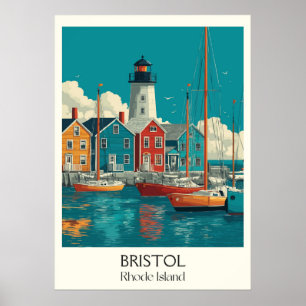 Poster Bristol Rhode Island Harbour Town