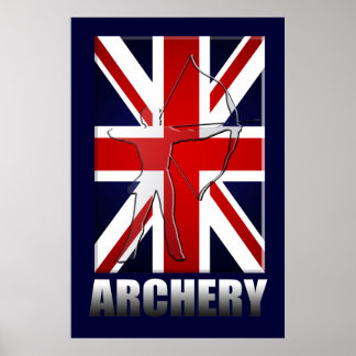 Poster Britanniques fans de tir à l'arc et Archers Toxoph