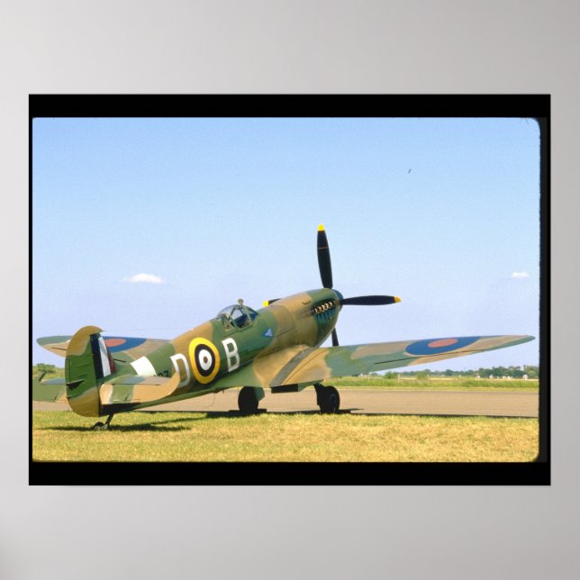 Poster Britanniques Spitfire, Quartier Arrière Vue_Avions (Devant)