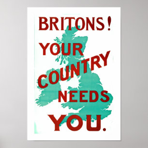 Poster Britanniques ! Votre pays a besoin de vous