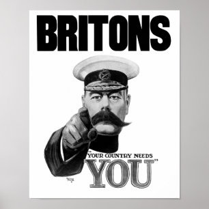 Poster Britanniques Votre Pays A Besoin De Vous - Lord Ki