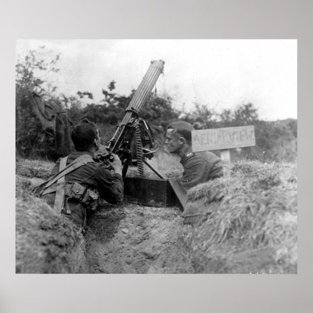 Poster British AA Gun (Devant)