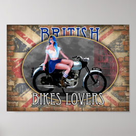 Poster british bike lovers