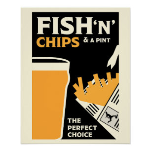 Poster British Classic Fish and Chips