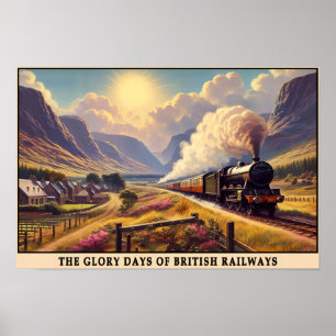 Poster British Golden Age of Steam Travel