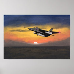 Poster British Jaguar Jet Fighter 1984 Europe.