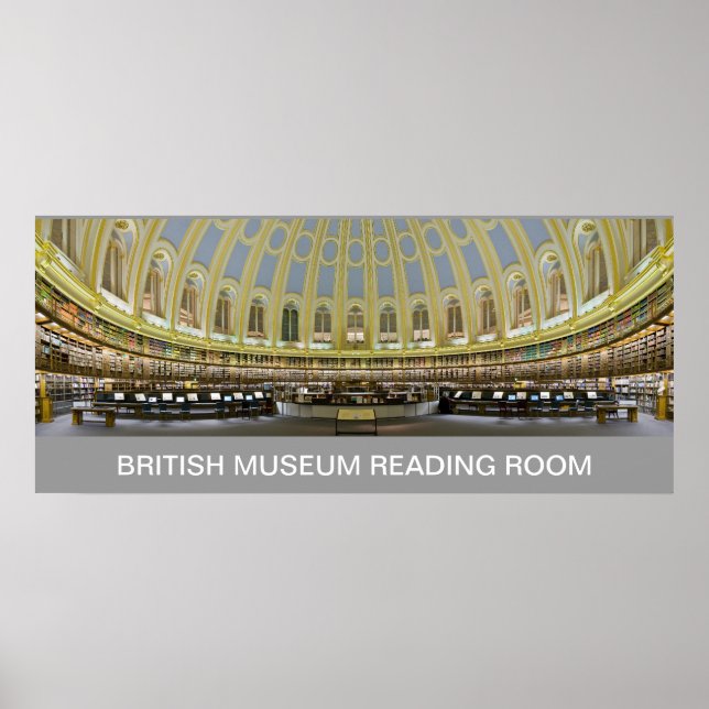Poster British Museum Reading Room Angleterre UK DE 8.99 (Devant)