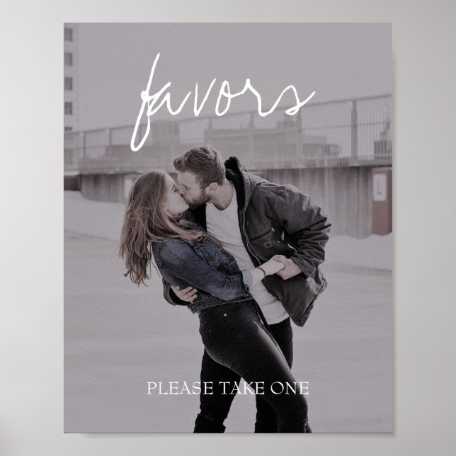 Poster Brittany Photo Calligraphie Noces Faveurs Signer (Devant)