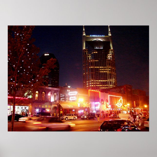Poster Broadway - Nashville, Tennessee (Devant)