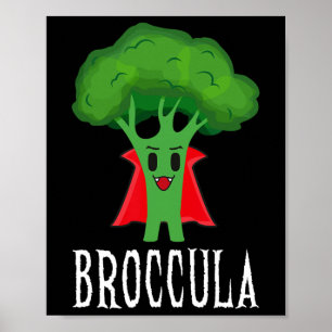Poster Broccula Funny Broccoli Halloween Costume azy
