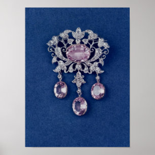 Poster Broche dans la forme d'une fleur, c.1780