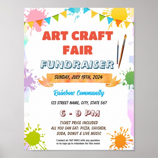 Poster Brochure de l'événement Editable Art Painting (Devant)