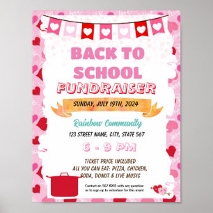 Poster Brochure de porte-chance de Valentine modifiable