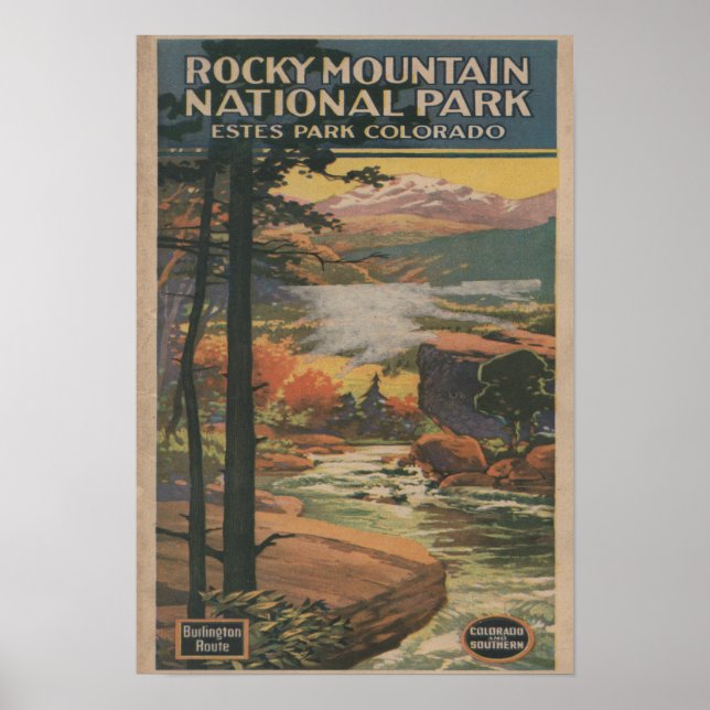 Poster Brochure no 2 du mont Rocky Nat'l Park (Devant)