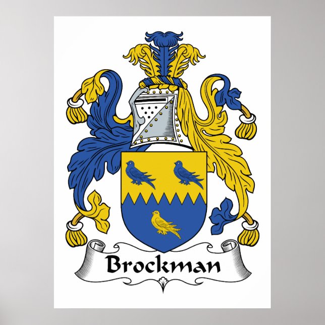 Poster Brockman Family Crest (Devant)
