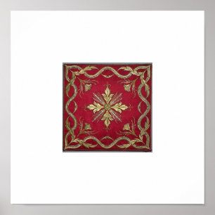 Poster Broderie cachemirie