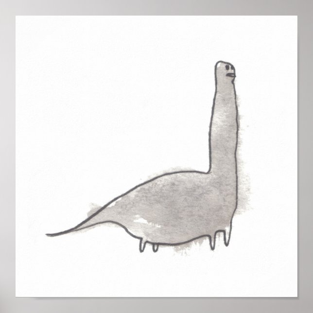 Poster Brontosaurus (Devant)