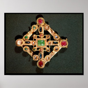 Poster Brooch in the form of a Greek cross