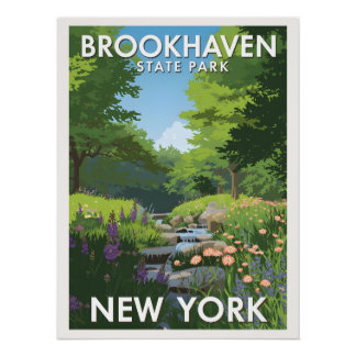 Poster Brookhaven State Park - New York