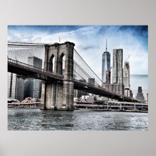 POSTER BROOKLYN BRIDGE DURING DAYTIME