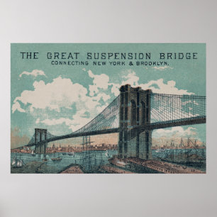 Poster Brooklyn Bridge Imprimer