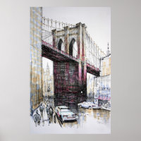 Brooklyn Bridge, New York Poster/Imprimer