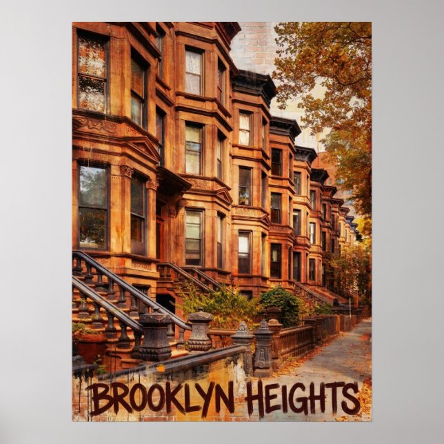 Poster Brooklyn Heights Brooklyn (Devant)