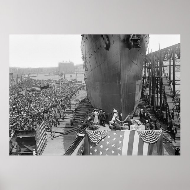 Poster Brooklyn Navy Yard, 1908 (Devant)