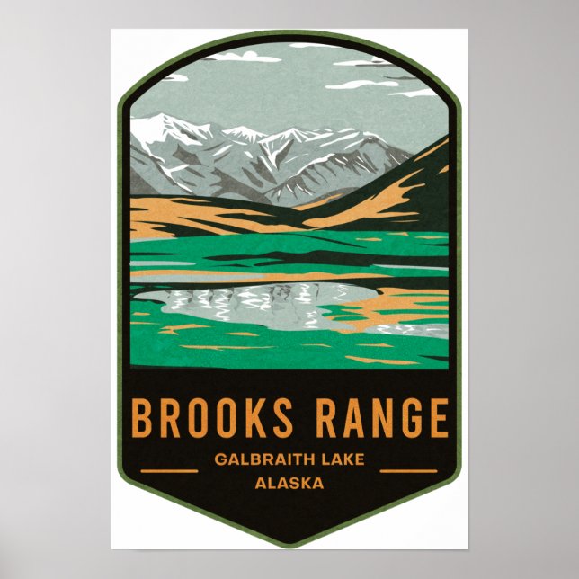 Poster Brooks Range Galbraith Lake (Devant)