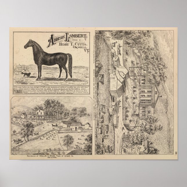 Poster Brookside Dairy Farm (Devant)