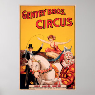Poster Bros Gentry. Cirque