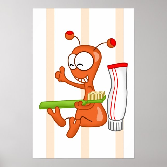 Poster Brossage Kukie et dent 3 (Devant)