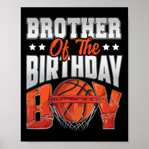 Poster Brother Bysketbyll Birthday Boy Family Byller B-da