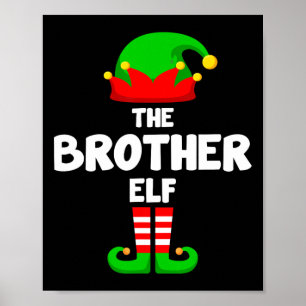 Poster Brother Elf drôle Noël Correspondant famille Pa