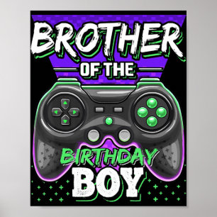 Poster Brother of the Birthday Boy Matching jeu vidéo