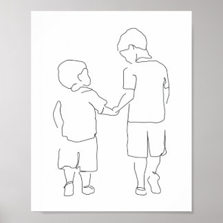 Poster Brothers Gift, Brothers Print, Brothers Wall Art,