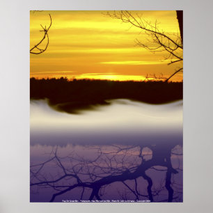 Poster Brouillard d'affiche sur la grande baie -