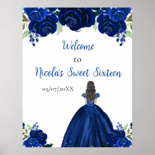 Poster Brown Cheveux Princesse Marine Sweet sixteen Bienv