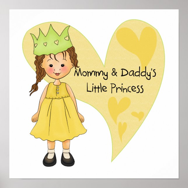 Poster Brown Hair maman et la princesse de papa (Devant)