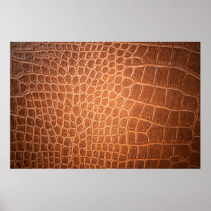 Poster Brown skin leather texture use for background