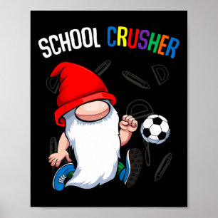 Poster Broyer l'école Byck À l'école Cute Gnome Soccer St