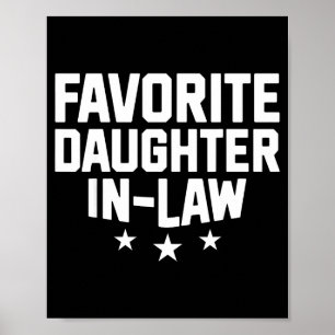 Poster Bru favorite belle-fille femme maman drôle Fête de