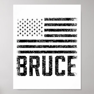 Poster Bruce Anniversaire Prénom Nom Personnalisé France