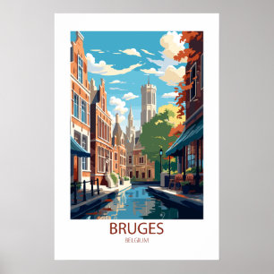 Poster Bruges Belgique Les Lieux De Voyage Célèbres